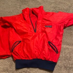 Patagonia Red Jacket with Navy Accents